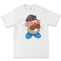 White Womens Mr. Potato Head Simple Portrait Premium Tee - longCreatives