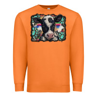 Carrot western background turquoises gemstones black and white baby cow Premium Sweatshirt - BarkalooDesign