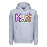 Heather Grey easter day mom Premium Hoodie - CowhideDigitalArt