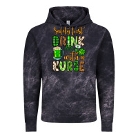 Cloud Black St. Patrick's Safety first drink with a Nurse Vintage Hoodie - OliviaCreatesArt