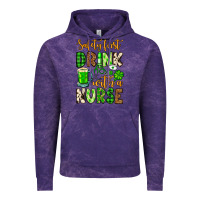 Cloud Purple St. Patrick's Safety first drink with a Nurse Vintage Hoodie - OliviaCreatesArt