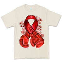 Bone Red ribbon with boxing gloves Premium Tee - NancyCooperArtShop