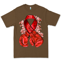 Cacao Red ribbon with boxing gloves Premium Tee - NancyCooperArtShop