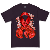 Plum Red ribbon with boxing gloves Premium Tee - NancyCooperArtShop