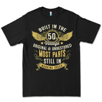 Black Mens Vintage 1950s Built In The 50s Fifties Funny 70th Birthday Premium Tee - longCreatives