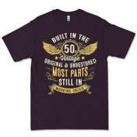 Plum Mens Vintage 1950s Built In The 50s Fifties Funny 70th Birthday Premium Tee - longCreatives