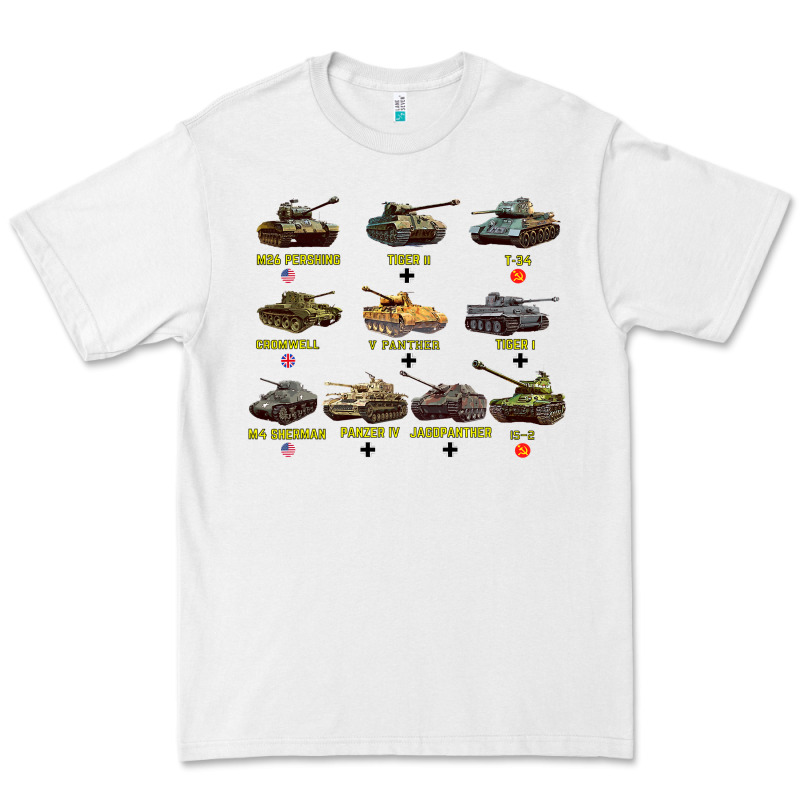 Top Ten Best Ww2 Tanks M4 Sherman Panzer Iv Tiger Ii T34 Premium Tee by longCreatives | Teevron