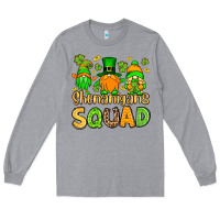 Heather Grey St. Patrick's Shenanigans squad gnomies Long Sleeve Tee - OliviaCreatesArt