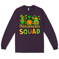 Plum St. Patrick's Shenanigans squad gnomies Long Sleeve Tee - OliviaCreatesArt