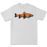 Dove Grey Trout Fly Fishing Nature Outdoor Fisherman Gift Premium Tee - longCreatives