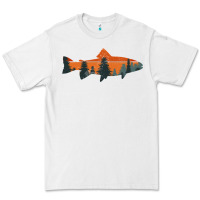 Trout Fly Fishing Nature Outdoor Fisherman Gift Premium Tee | Teevron