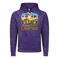 Cloud Purple Happy Easter camping Vintage Hoodie - OliviaCreatesArt