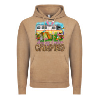 Vintage Coffee Happy Easter camping Vintage Hoodie - OliviaCreatesArt