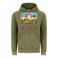 Vintage Olive Happy Easter camping Vintage Hoodie - OliviaCreatesArt