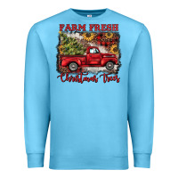 Ocean Blue farm fresh christmas trees Premium Sweatshirt - BarkalooDesign
