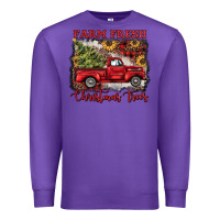 Purple farm fresh christmas trees Premium Sweatshirt - BarkalooDesign