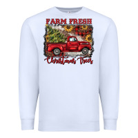 White farm fresh christmas trees Premium Sweatshirt - BarkalooDesign