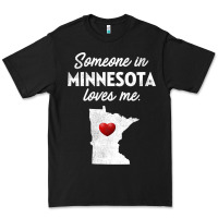 Black Someone In Minnesota Loves Me  Minnesota  MN Premium Tee - longCreatives