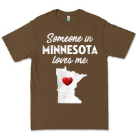 Cacao Someone In Minnesota Loves Me  Minnesota  MN Premium Tee - longCreatives