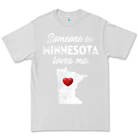 Dove Grey Someone In Minnesota Loves Me  Minnesota  MN Premium Tee - longCreatives