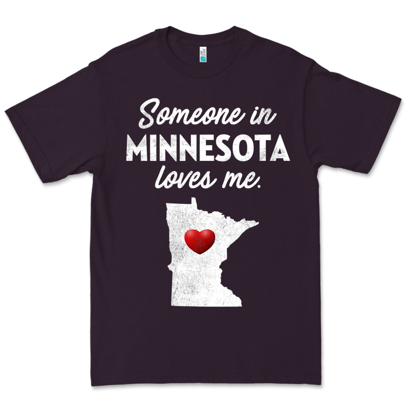 Someone In Minnesota Loves Me  Minnesota  Mn Premium Tee by longCreatives | Teevron