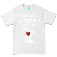 White Someone In Minnesota Loves Me  Minnesota  MN Premium Tee - longCreatives