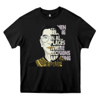 Black RBG Ruth Bader Ginsburg Women Belong In All Places Heavy Core Tee - Bettercallsaul