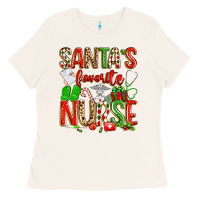 Bone santa's favorite nurse Ladies Tee - texasbilliewilder