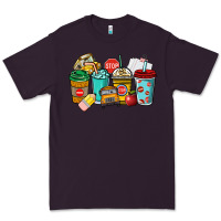 Plum school bus driver coffee cups Premium Tee - NancyCooperArtShop