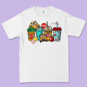 School Bus Driver Coffee Cups Premium Tee Designed By Nancycooperartshop