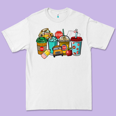 School Bus Driver Coffee Cups Premium Tee Designed By Nancycooperartshop