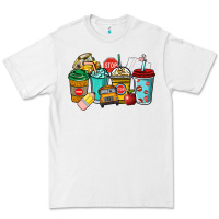 White school bus driver coffee cups Premium Tee - NancyCooperArtShop