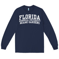 Navy Florida Memorial University Miami Gardens OC0647 Long Sleeve Tee - longCreatives