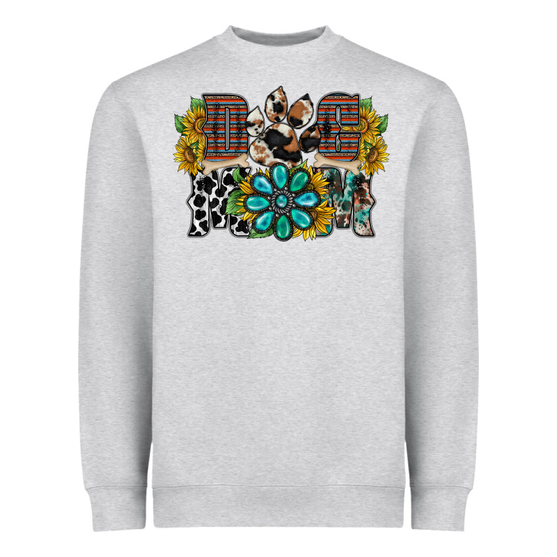 Dog Mom Western Heavyweight Sweatshirt by RacoonDesign | Teevron