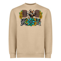 Mushroom dog mom western Heavyweight Sweatshirt - RacoonDesign