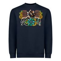 Navy dog mom western Heavyweight Sweatshirt - RacoonDesign
