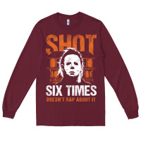 Burgundy halloween shot 6 times t shirt Long Sleeve Tee - longCreatives