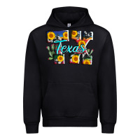 Black texas tx serape sunflower cowhide Urban Hoodie - AdoDesignShop