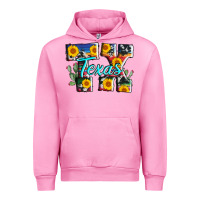 Fuchsia Pink texas tx serape sunflower cowhide Urban Hoodie - AdoDesignShop