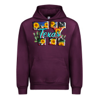 Mauve Wine texas tx serape sunflower cowhide Urban Hoodie - AdoDesignShop