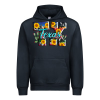 Navy texas tx serape sunflower cowhide Urban Hoodie - AdoDesignShop