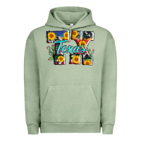 Pigment Oil Green texas tx serape sunflower cowhide Urban Hoodie - AdoDesignShop