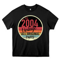 Black 15th Birthday gift Vintage 2004 Heavy Core Tee - Bettercallsaul
