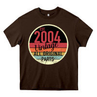 Chocolate Brown 15th Birthday gift Vintage 2004 Heavy Core Tee - Bettercallsaul