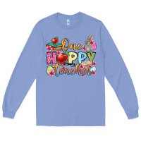 Colony Blue Easter Day One hoppy Teacher Long Sleeve Tee - OliviaCreatesArt