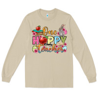 Mushroom Easter Day One hoppy Teacher Long Sleeve Tee - OliviaCreatesArt