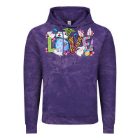Cloud Purple Love Nurse Easter Vintage Hoodie - OliviaCreatesArt