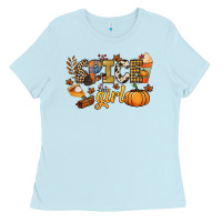 Baby Blue Spice girl Ladies Tee - NancyCooperArtShop