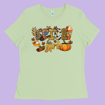 Spice Girl Ladies Tee Designed By Nancycooperartshop