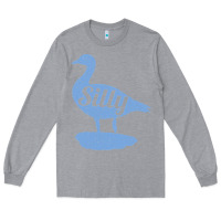 Heather Grey Silly Goose Funny Silly Goose Long Sleeve Tee - longCreatives